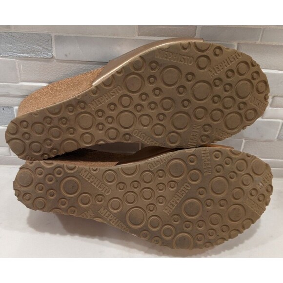 Mephisto Women's Lise Slide Sandal Wedge Heel Pink Metallic EXCELLENT! 36/6 - Picture 13 of 15